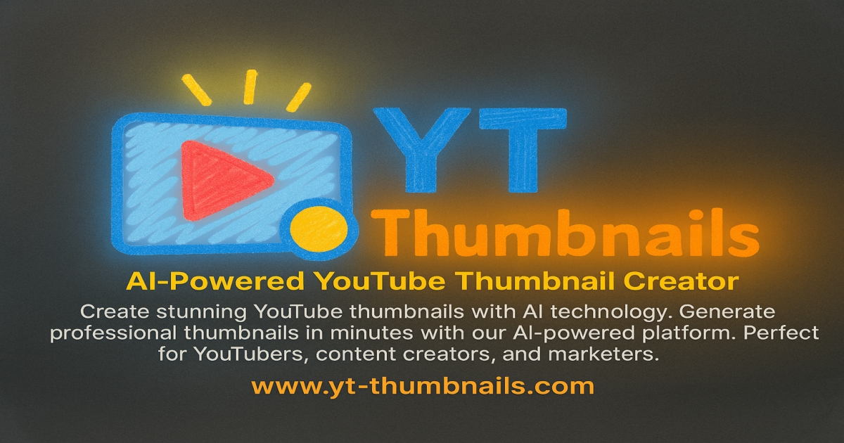 YT Thumbnails - AI-Powered YouTube Thumbnail Creator | Generate ...